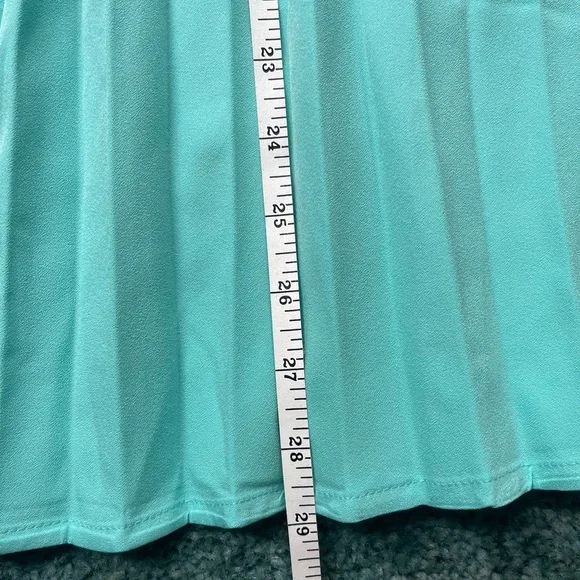 NYCo M Pleated Tiffany Blue Skirt NWT - Picture 7 of 7